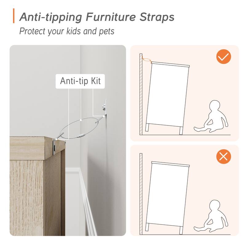 70.8" Sideboards Drawer Cabinet, 3-In-1 Kitchen Buffet Table