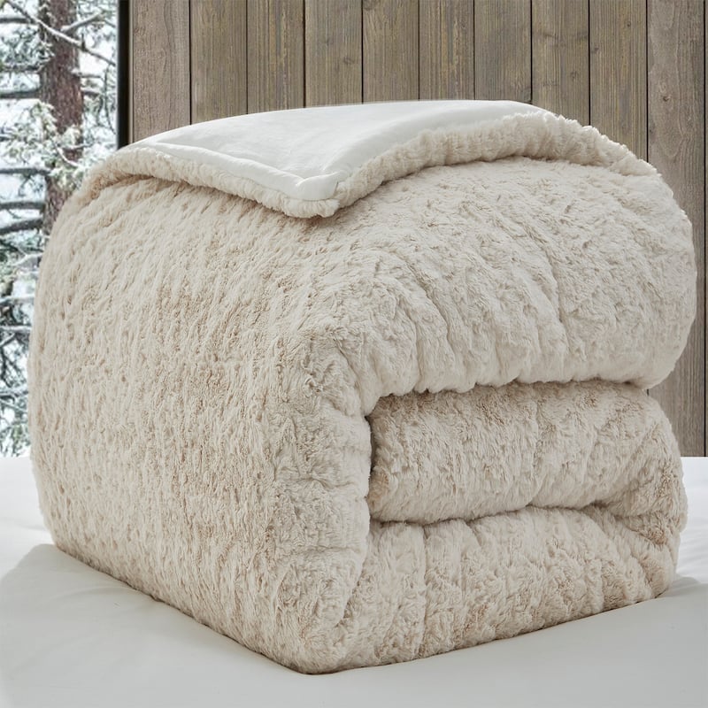 Rare White Bison - Coma Inducer® Oversized Comforter Set - Tundra White