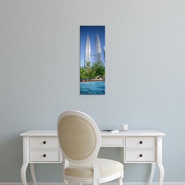 Easy Art Prints Panoramic Images's 'Malaysia, Kuala Lumpur, View of Petronas Twin Towers' Premium Canvas Art