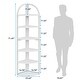 preview thumbnail 14 of 12, 6 Tier Corner Shelf, Tall Corner Bookshelf, Freestanding Display Book Shelf