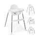 preview thumbnail 2 of 0, 4-in-1 Convertible Baby High Chair with Removable Double Tray - 26" x 23.5" x 33.5" (L x W x H)
