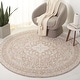 preview thumbnail 2 of 12, SAFAVIEH Willow Slip Resistant Eithne Vintage Oriental Rug 6'3" Round - Ivory/Sage - Round