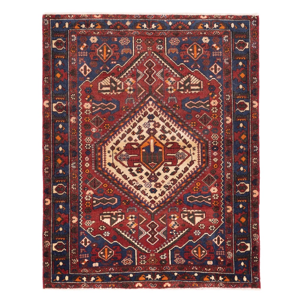 ECARPETGALLERY Hand-knotted Konya Anatolian Red Wool Rug - 5'0 x 6'3