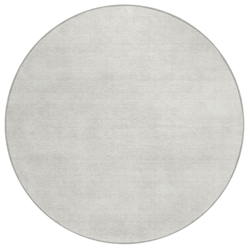 Machine Washable Indoor/ Outdoor Simple Solid Chantille Rug