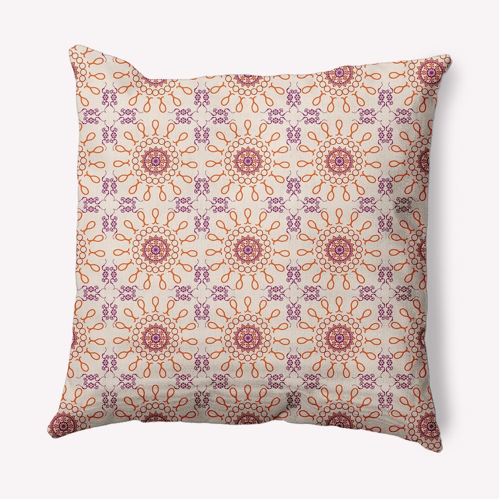 Sun Tile Indoor/Outdoor Throw Pillow