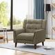 Candace Mid-century Modern Armchair by Christopher Knight Home - 32.28"W x 31.50"L x 32.68"H - Mocha