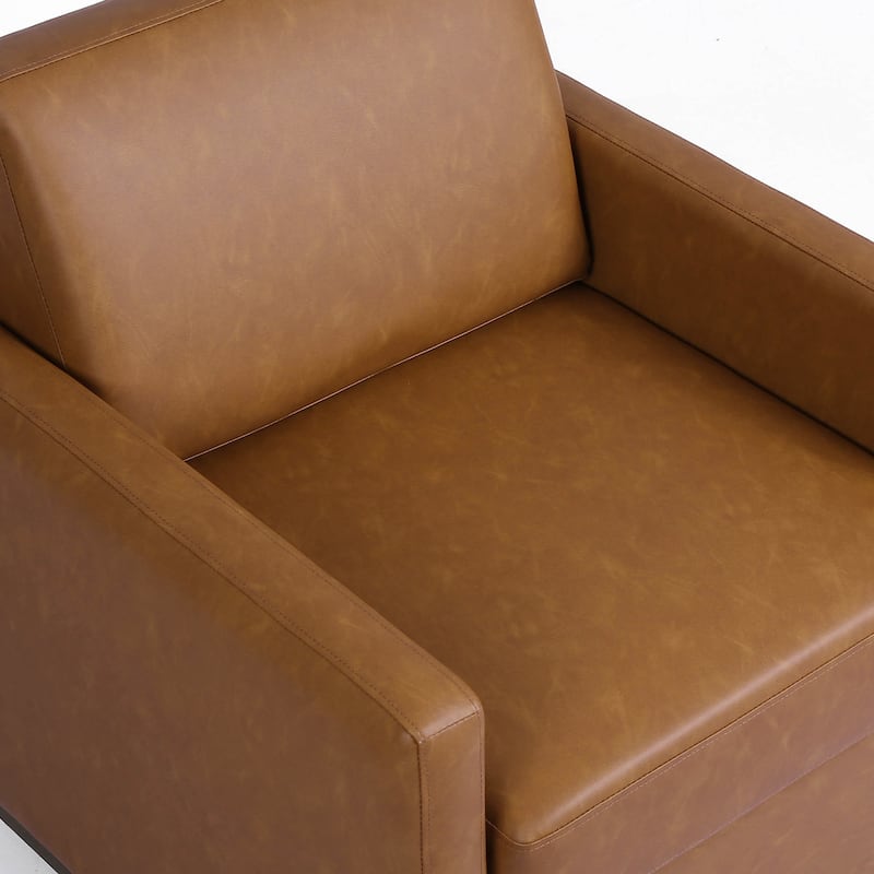 Set of 2 Modern Swivel Accent Armchairs Upholstered Arm Chairs