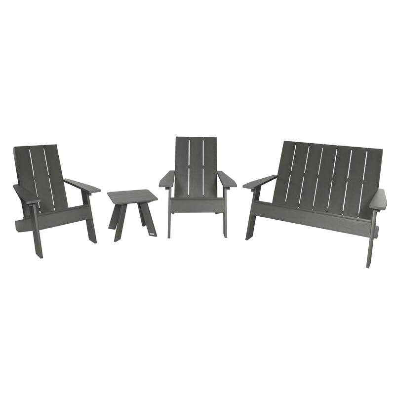 Italica Modern 4-piece Adirondack Patio Set