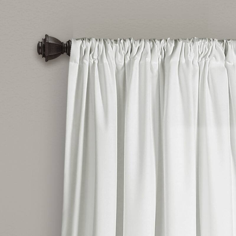 Lush Decor Allison Ruffle Window Curtain Panel Pair