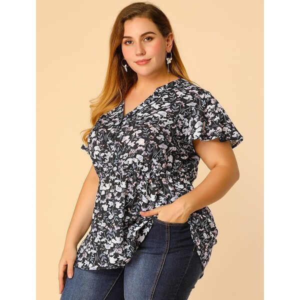 women's plus size chiffon blouse