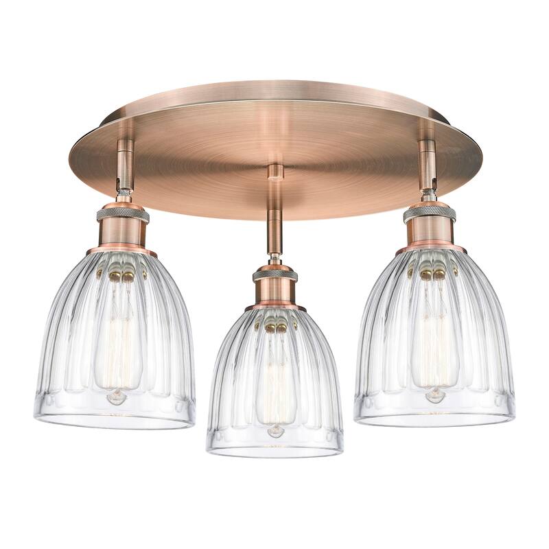 Innovations Lighting Brookfield - 3 Light 18" Flush Mount