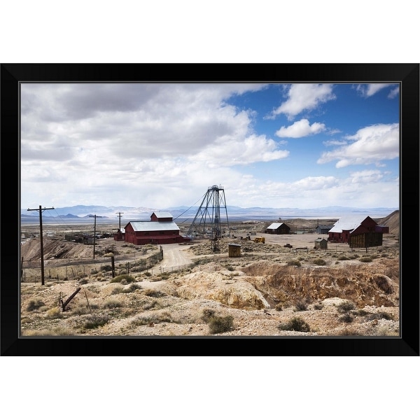 "Tonopah Historic Mining Park, Tonopah, Great Basin, Nevada" Black Framed Print