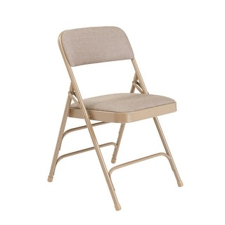 Upholstered Reinforced Folding Chairs (Set of 4)