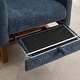 preview thumbnail 54 of 59, Mid-Century Modern Nursery Rocking Armchair Glider Rocker With Retractable Footrest For Living Room