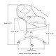 preview thumbnail 7 of 20, Glitzhome 40"H Velvet Gaslift Adjustable Swivel Office Chair