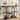 Industrial Console Table, 4-Tier Sofa Table with Geometric Metal Frame