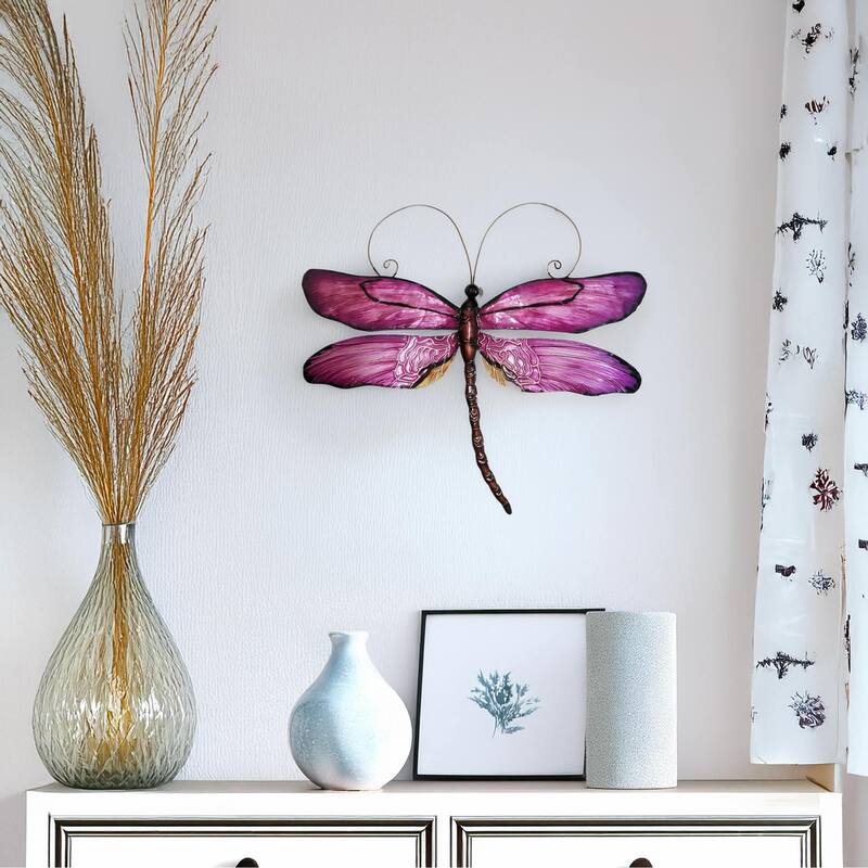 Dragonfly Wall Decor Purple