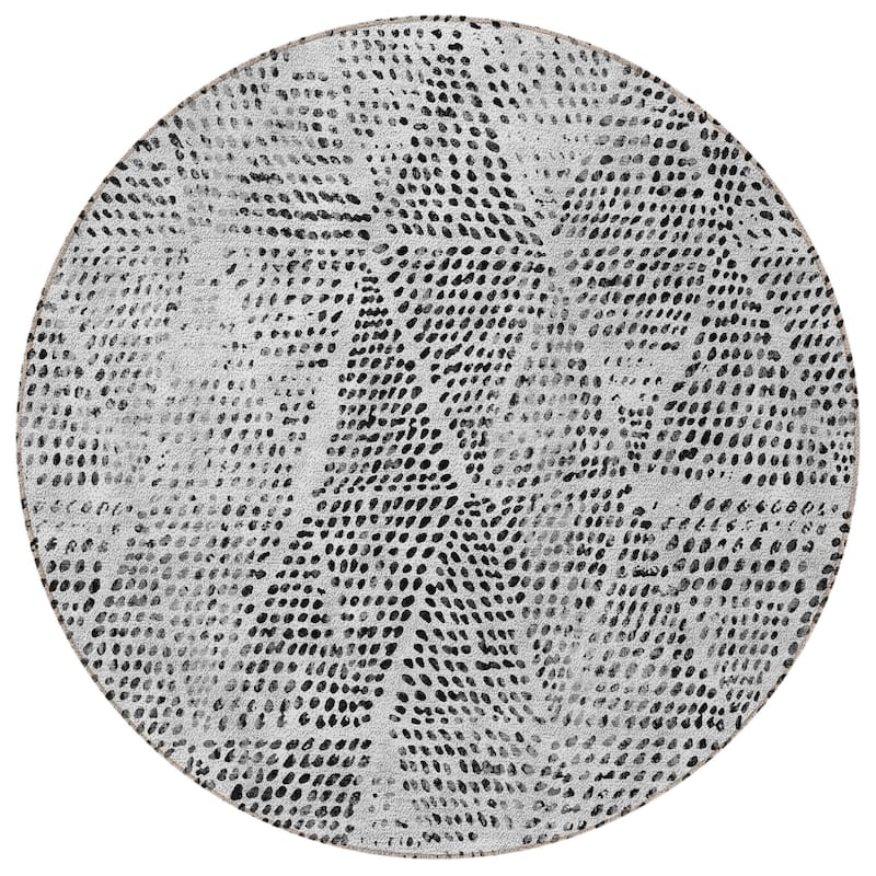 HomeRoots Geometric Transitional Rectangle Outdoor Rug