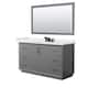 Option Dark Gray / White Quartz Top / Matte Black