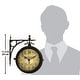 preview thumbnail 4 of 3, Charleston Indoor/Outdoor Wall Clock Thermometer - 12 x 3.5 x 11