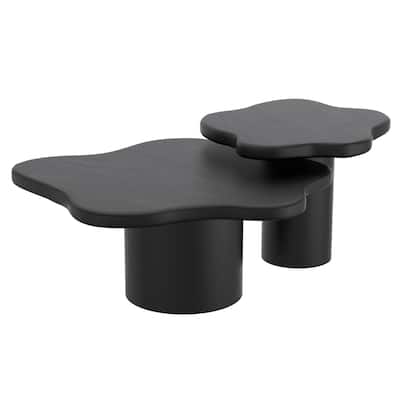2pc Solid Wood Coffee Table Set