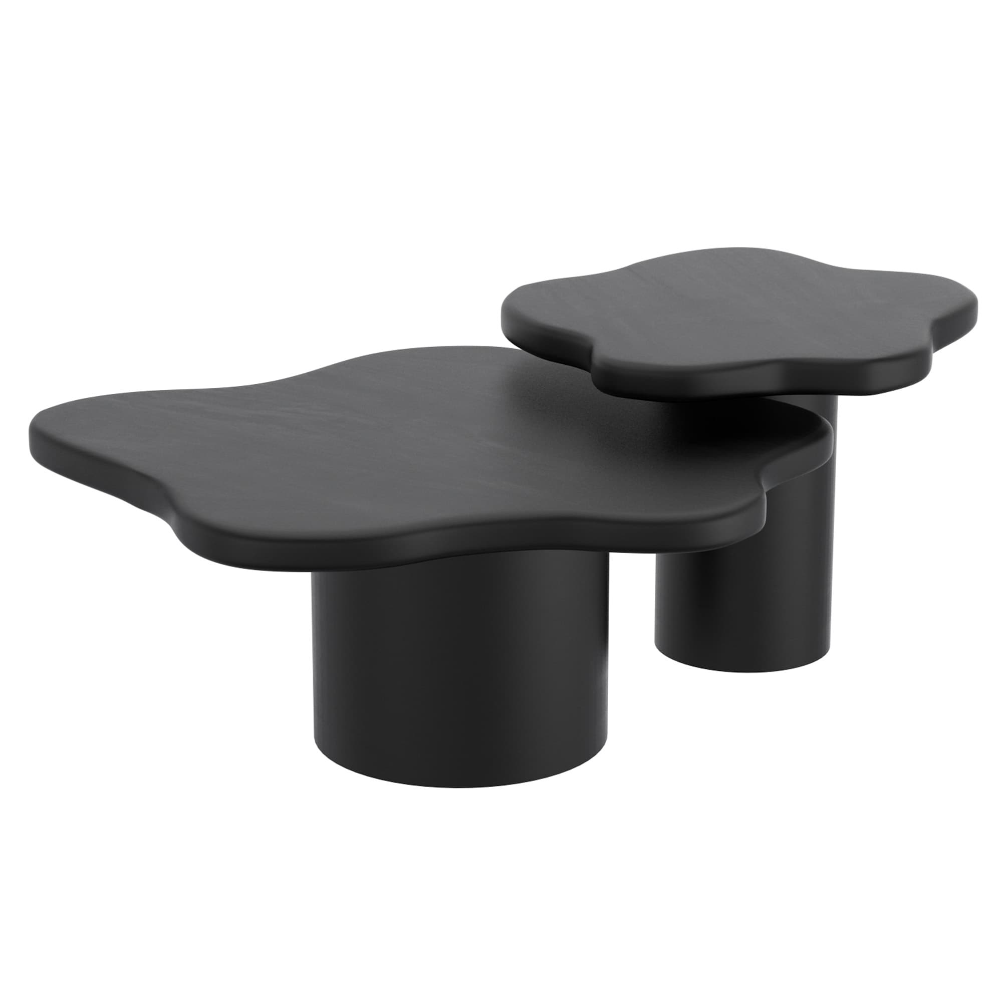 2pc Coffee Table Set - Black