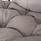 preview thumbnail 8 of 11, Cayuse Outdoor Wicker Hanging Tear Drop Chair by Christopher Knight Home