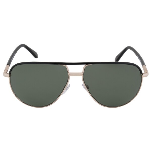 Tom Ford TF 285 COLE FT0285 01J Gold Black G-15 Green Polarized Lens Sunglasses