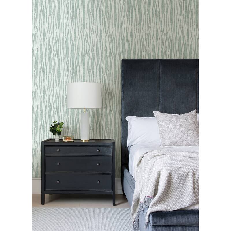 Scott Living Nazar Green Green Stripe Wallpaper