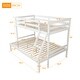 preview thumbnail 15 of 25, Twin over Full Solid Pine Wood Bunk bed with Full-length Guardrail,Clean Silhouette and A Hue of Elegance