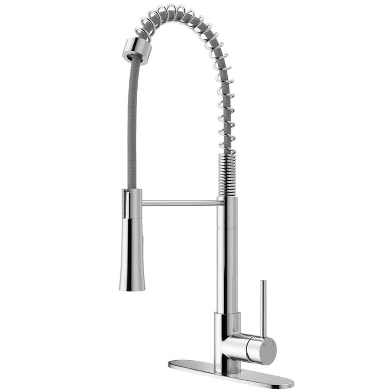 VIGO Laurelton 22" H Single Handle Pull-Down Sprayer Kitchen Faucet