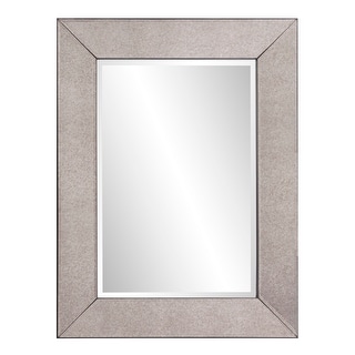 Allan Andrews Smokey Gray Rectangular Framed Wall Mirror