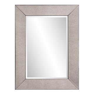 Allan Andrews Smokey Gray Rectangular Framed Wall Mirror