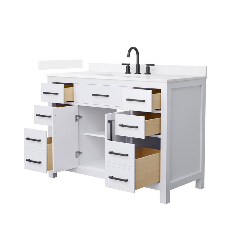 Wyndham Collection WCG2424-48S-QTZ-US3MXX Beckett 48" Free Standing