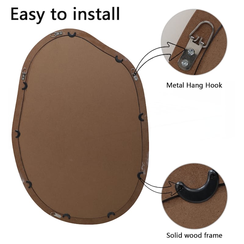 Irregular Wall Mirror Decorative