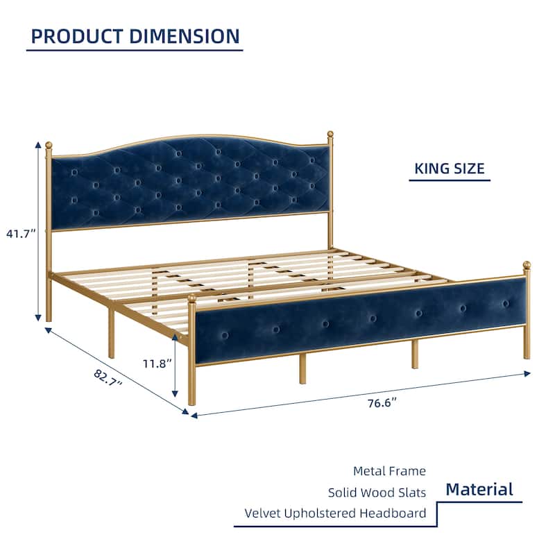 Upholstered Platform Bed