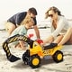 preview thumbnail 4 of 8, Costway Kids Toddler Ride On Excavator Digger Truck Scooter Seat