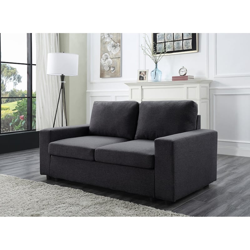 Linen Upholstered Loveseat
