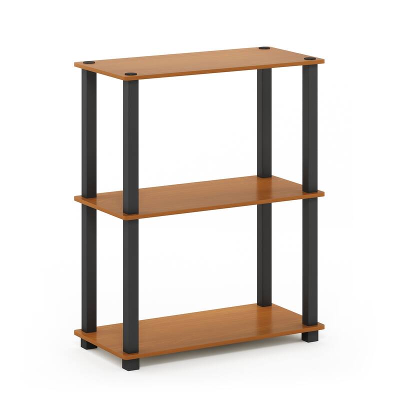 Furinno Turn-S-Tube 3-Tier Compact Multipurpose Shelf Display Rack with Square Tube