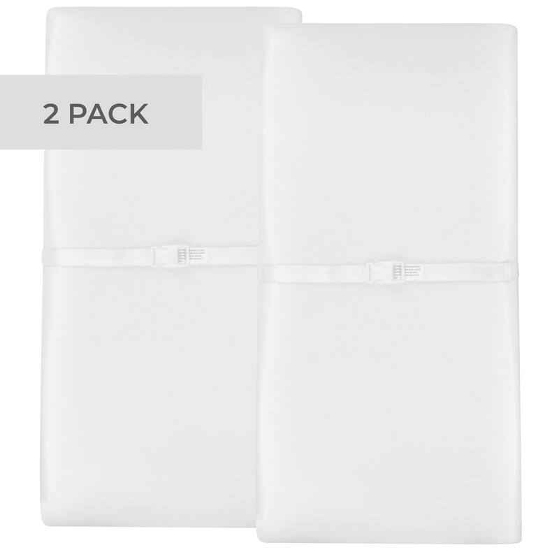 Ely's & Co. Baby Fitted Changing Pad Cover - Cradle Sheet Set - 2 Pack - 32" x 16"