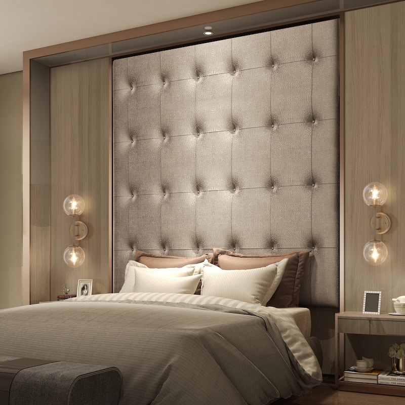 Koiny Modern 2-light Globe Wall Sconces Rose Gold Seeded Glass Bathroom Vanity Lights - L18" x W7" x H5.5"