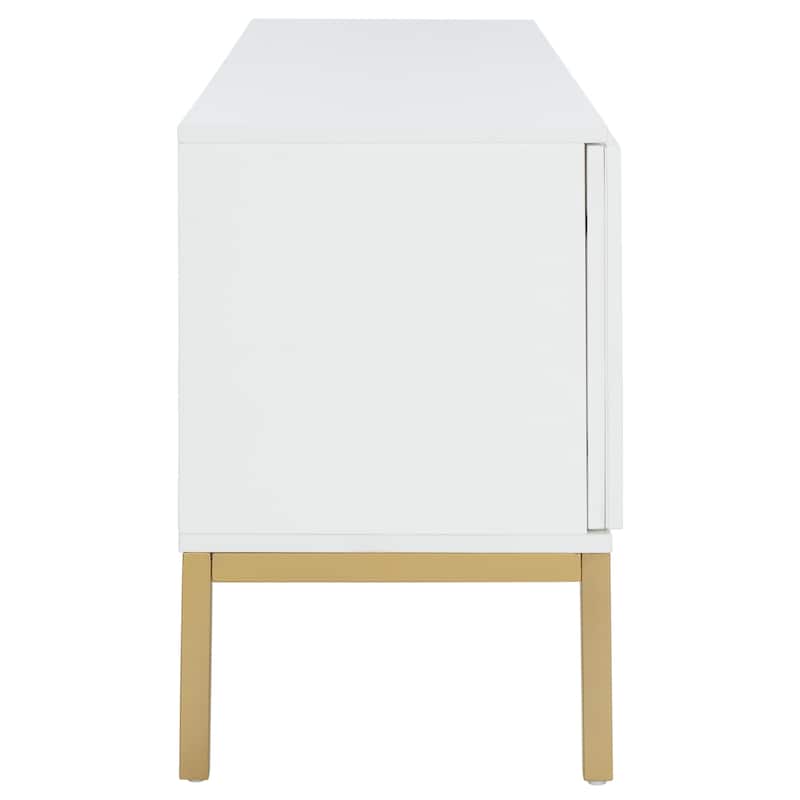 SAFAVIEH Zadie 1 Shelf Rattan Media Stand - 54" W x 15" D x 22" H