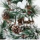 preview thumbnail 2 of 0, 14" Snowy Pine Cone Artificial Christmas Tabletop Tree - 14