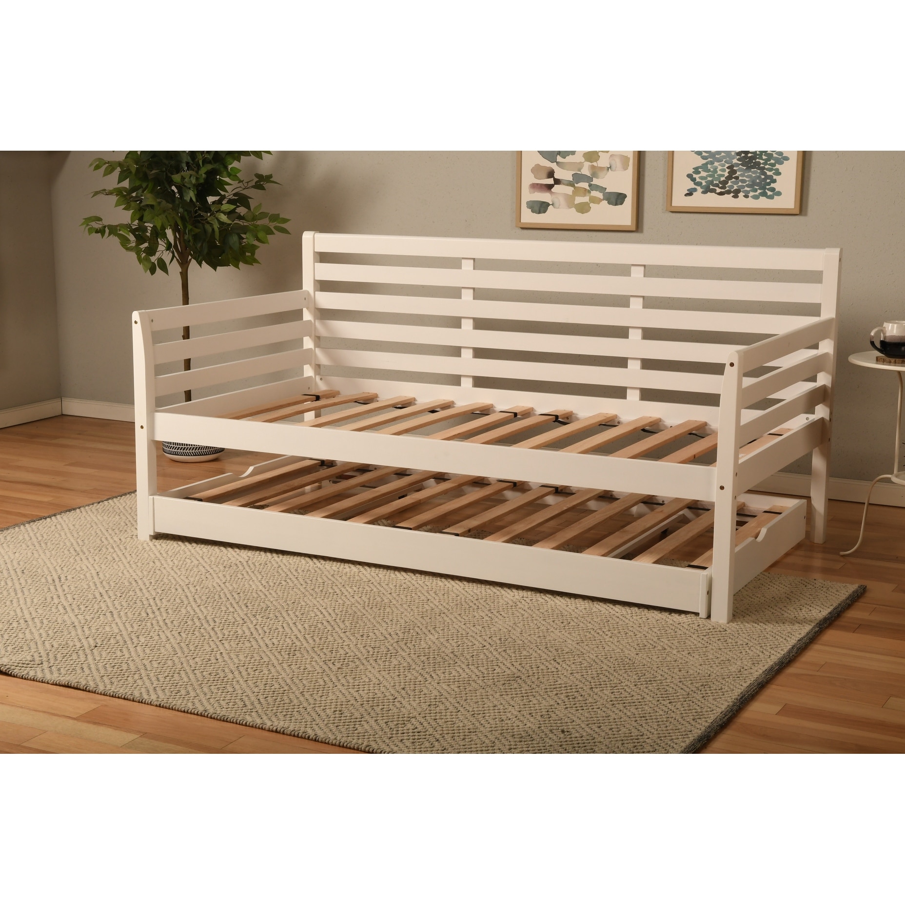 Somette Boho Daybed with Additional Pop Up Bed (Mattresses Not Included)