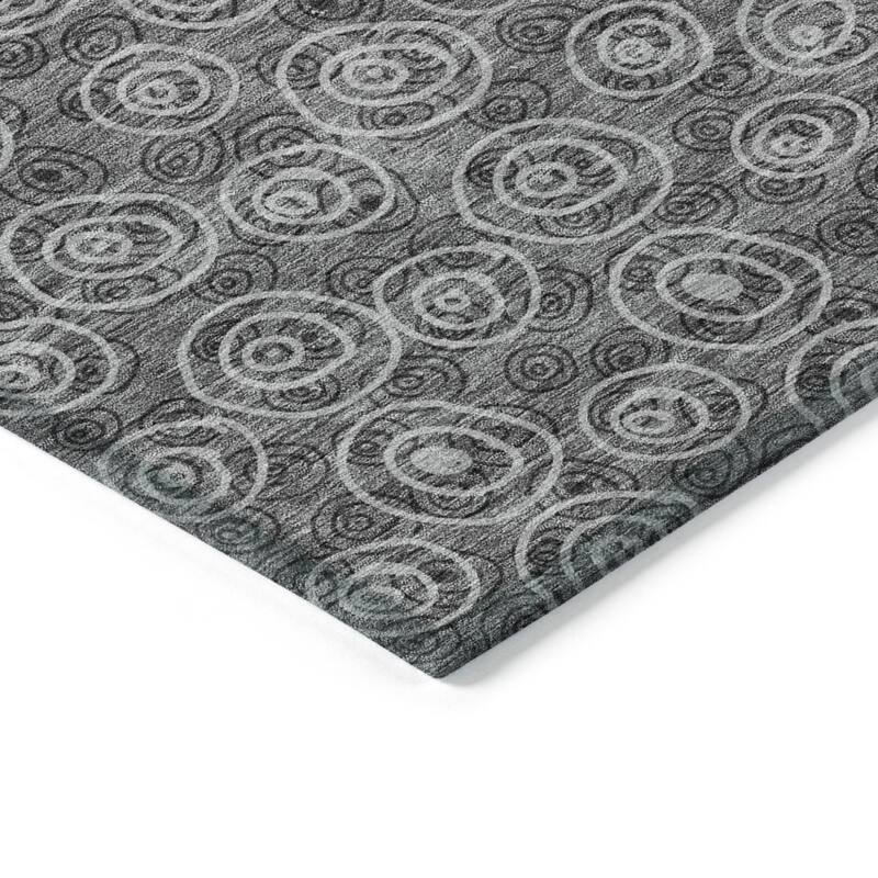 HomeRoots Geometric Transitional Rectangle Outdoor Rug