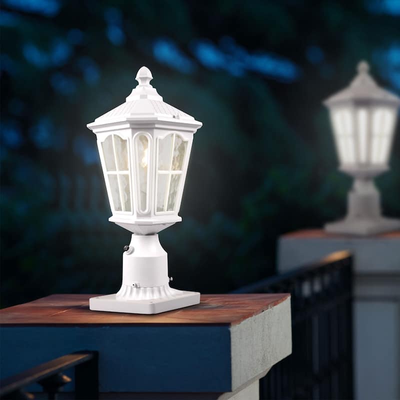 Outdoor 1 -Light 17.5'' H Post Light with Pier Mount Base(Pack 1 or 2)