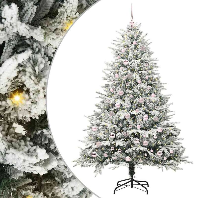 vidaXL Artificial Christmas Tree Green 59.1" PVC