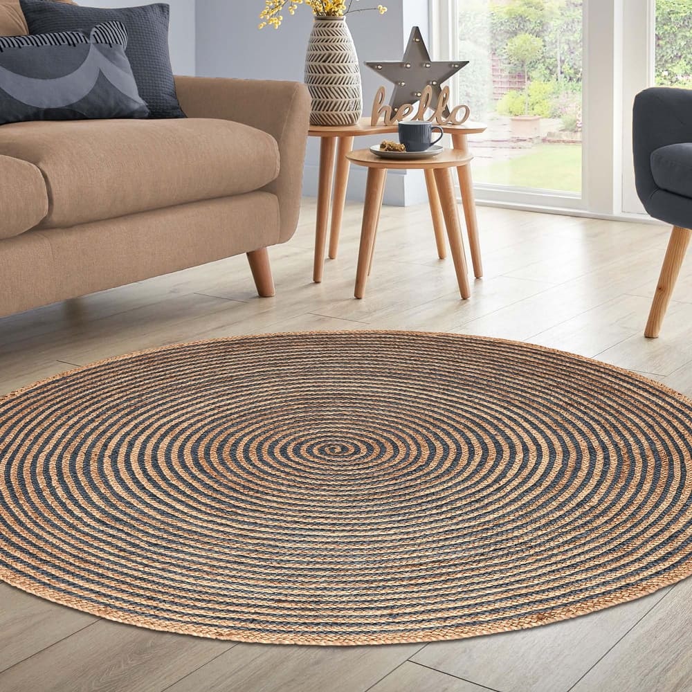Superior Braided Jute Reversible Indoor/Outdoor Area Rug