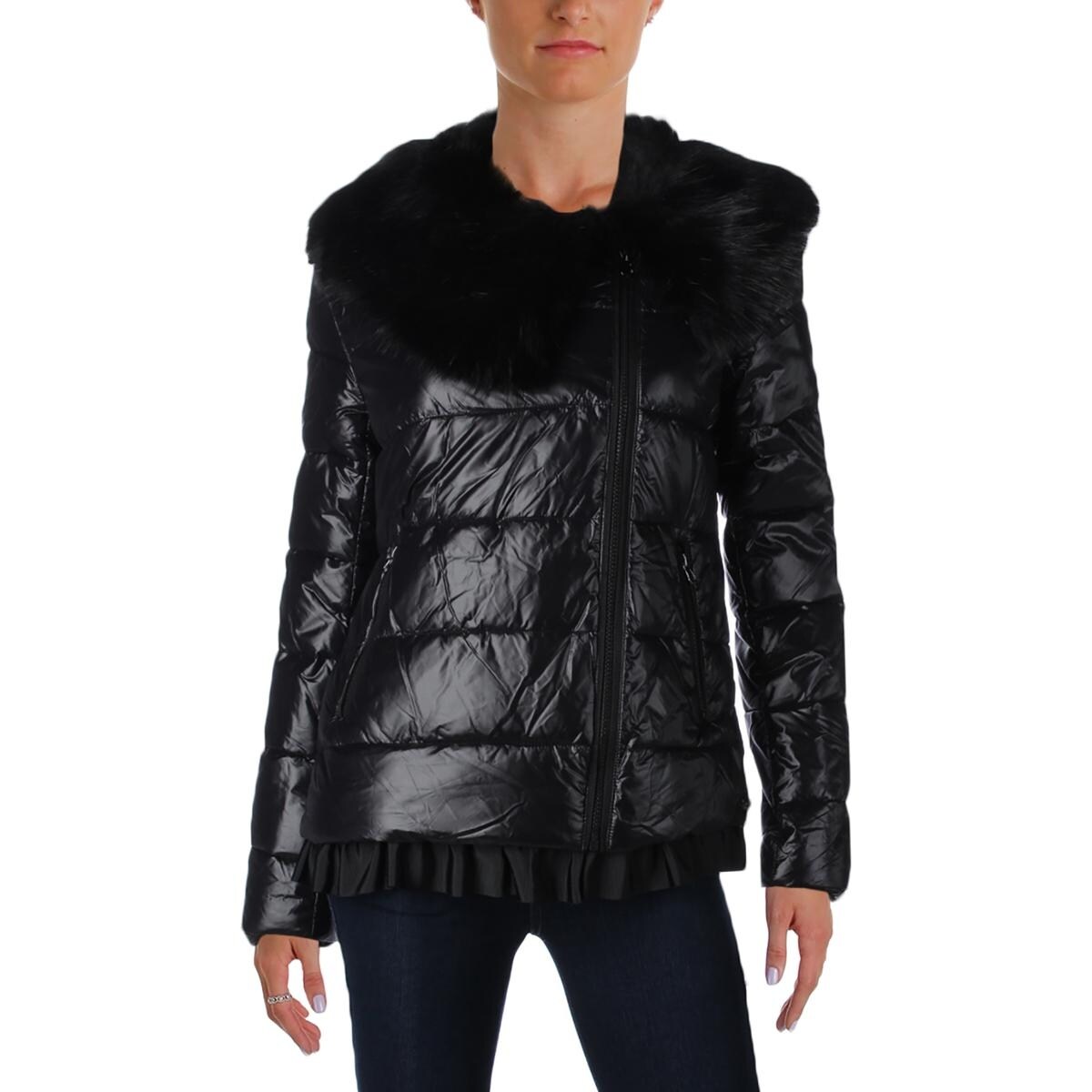 Shop Betsey Johnson Womens Bomber Jacket Winter Puffer Overstock