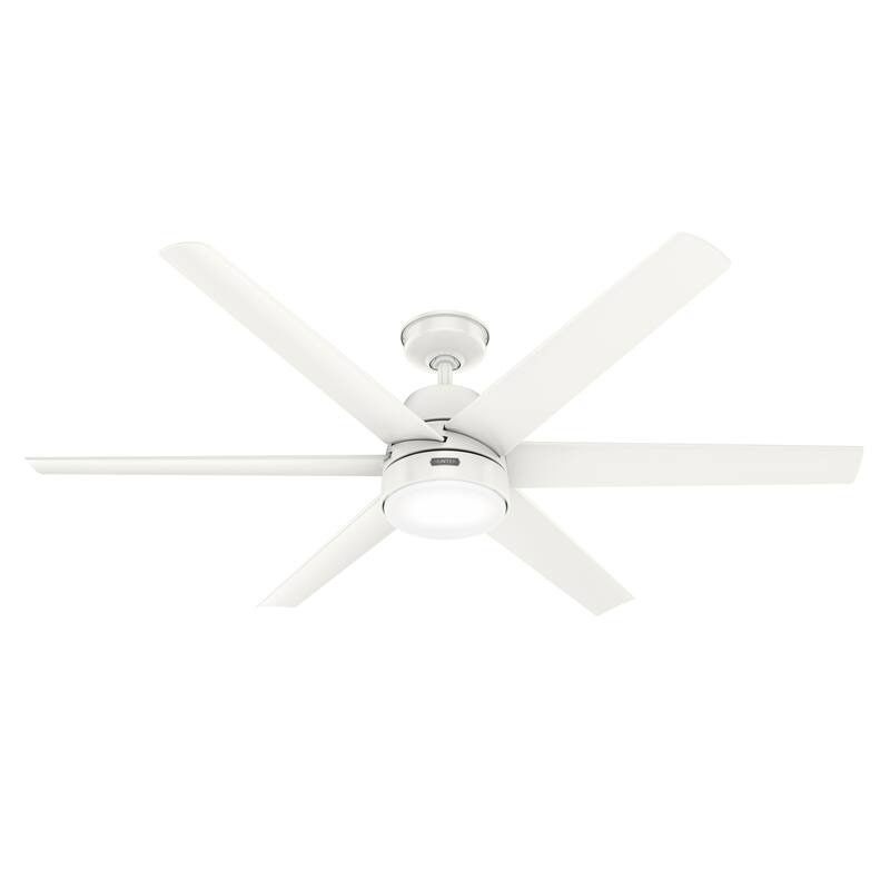 Hunter 60" Skysail Outdoor Ceiling Fan w/LED Light, Wall Control - Extreme Weather! - ENERGY STAR!